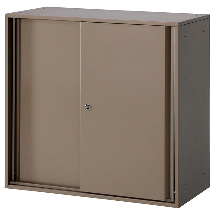 PREDONA スチール引違い書庫2段 （上置き用）